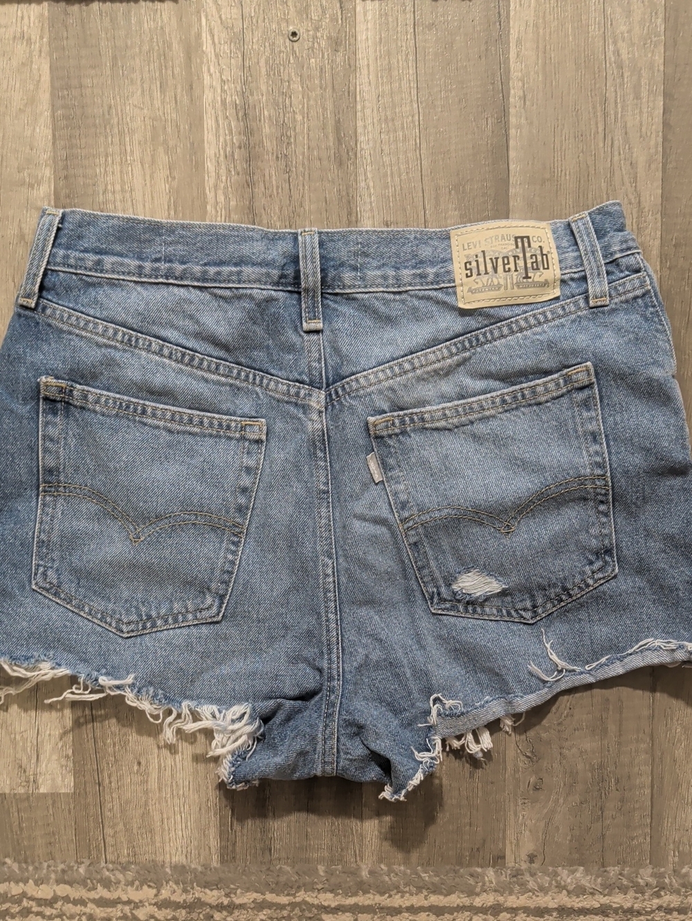 Levi's Light Blue Denim Cutoff Shorts